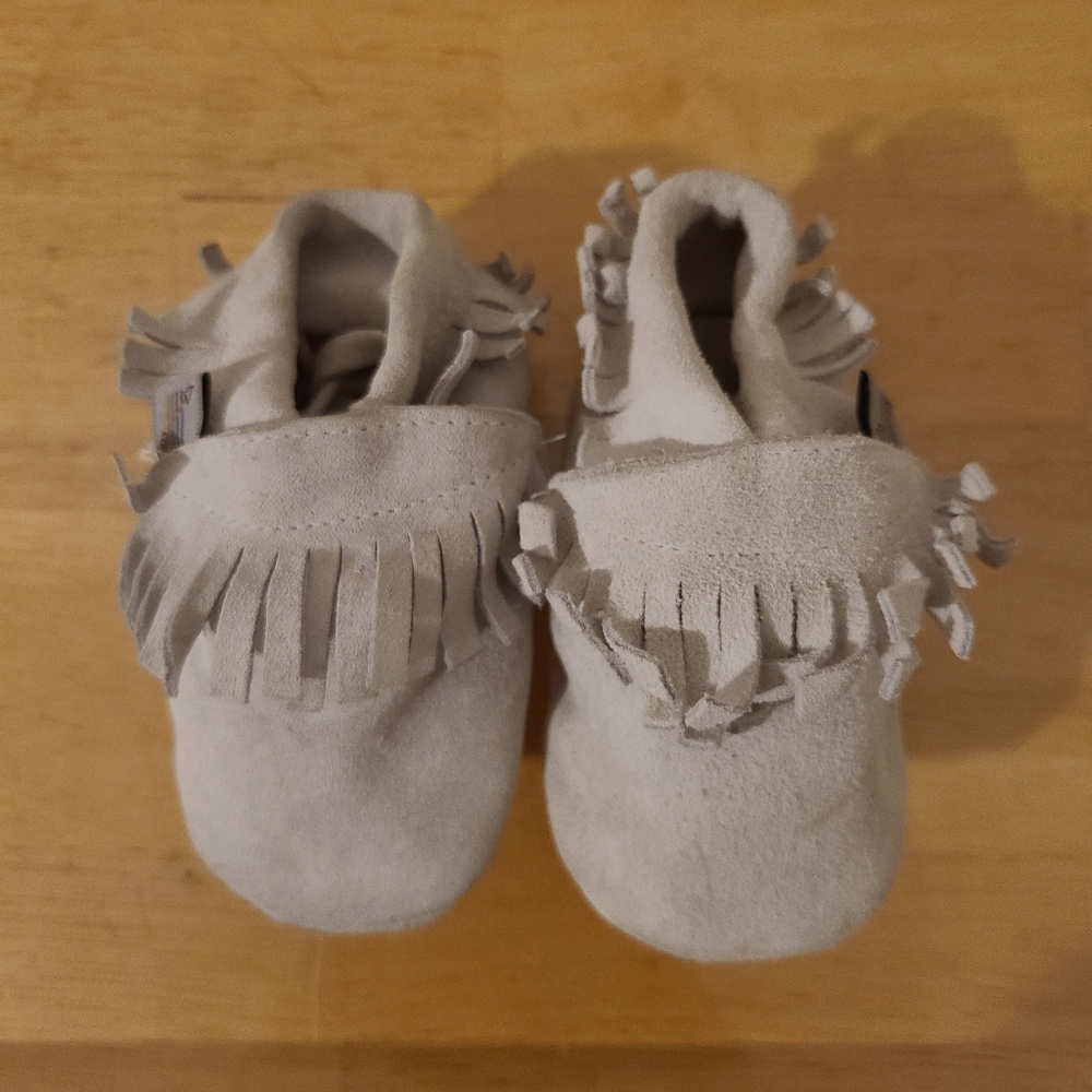 Project Five Suede Baby Moccasins